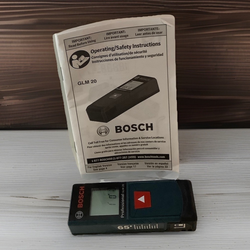 Bosch Blaze GLM20 Laser Pointer + Distance/Measuring‎ Tape - 65-foot Range